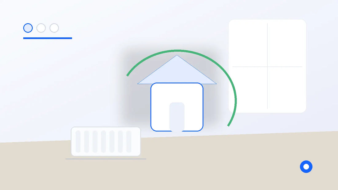 Maison connectée avec chauffage et éclairage mieux pilotés