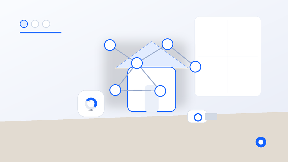 Intérieur de maison connectée avec équipements NéoDom