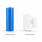 Battery powered compact door window sensor visual