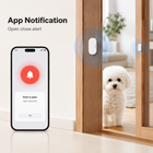 App notification visual for door window sensor alerts