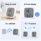 LCD temperature and humidity sensor features with 2.5 inch display and 5 second refresh