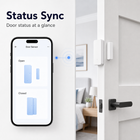 Status sync app view for Wi-Fi door and window sensor