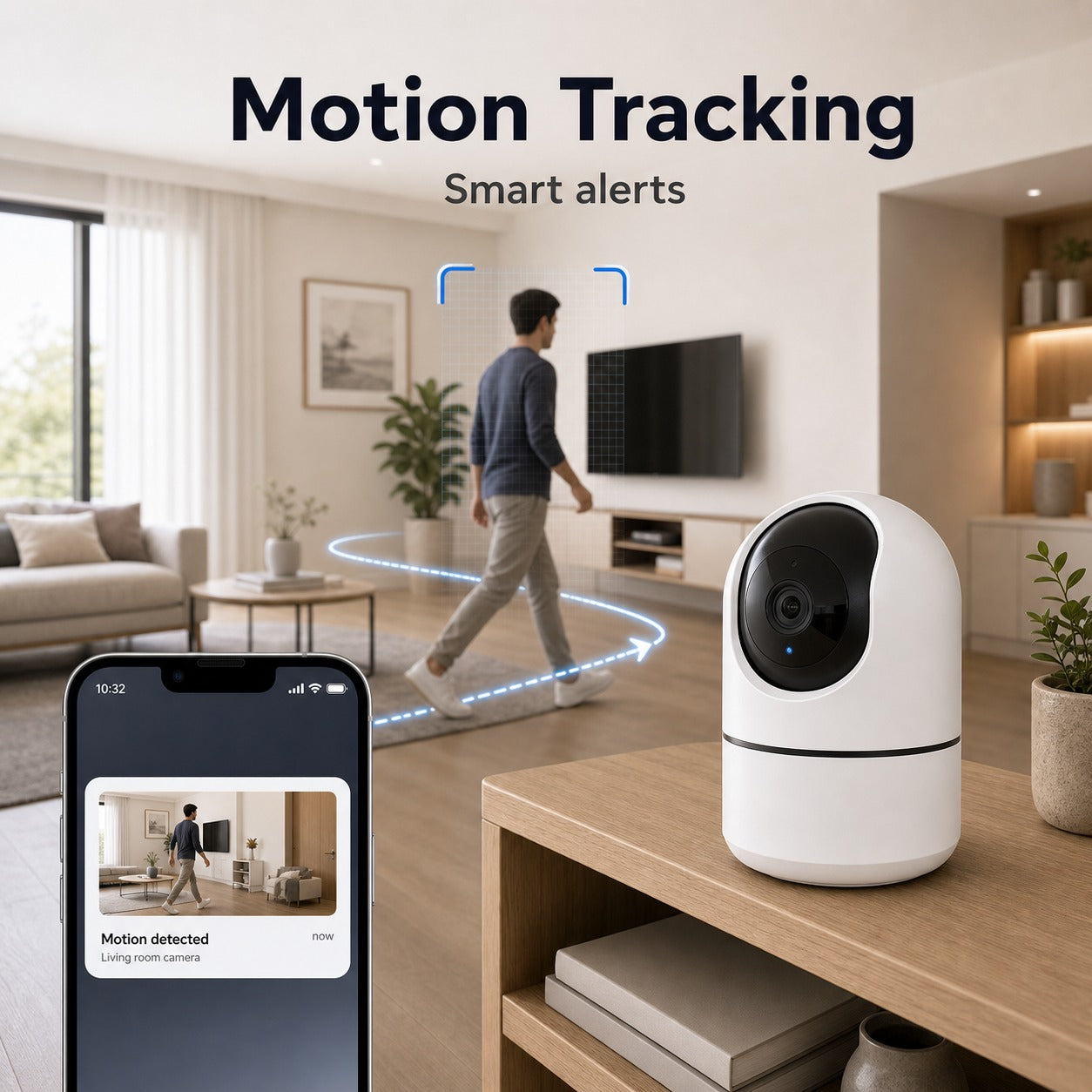 NéoCam Pan-Tilt Pro suivi de mouvement