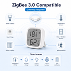 ZigBee 3.0 climate sensor connected through a compatible gateway