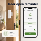 Door open reminder duration setting for Zigbee contact sensor