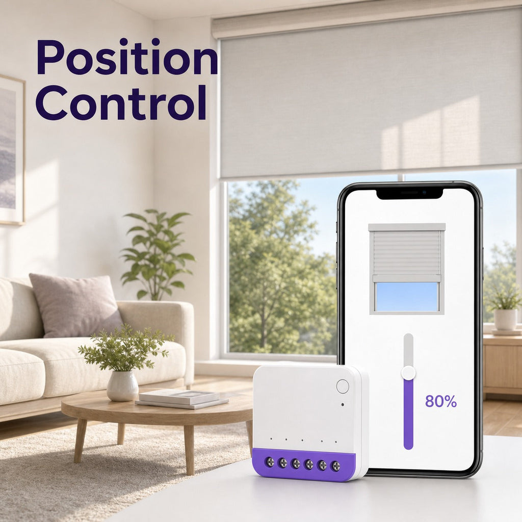 Contrôle de position des stores avec NéoShade Relay Matter Pro