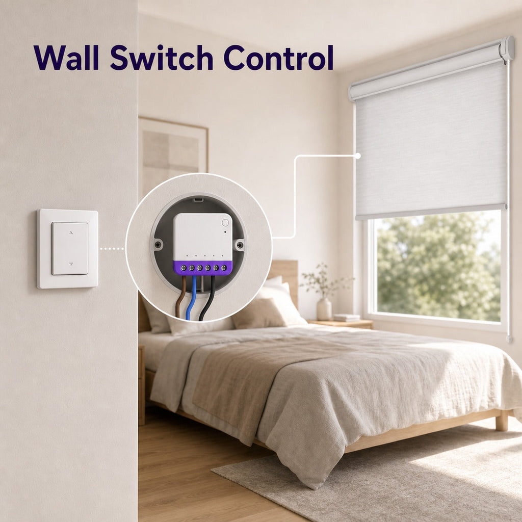 Commande murale de volet avec module NéoShade Relay Matter Pro
