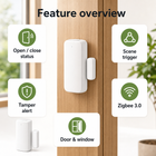 Feature overview for Zigbee door and window contact sensor