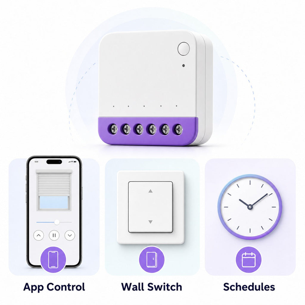 Fonctions application, interrupteur et programmation du module NéoShade
