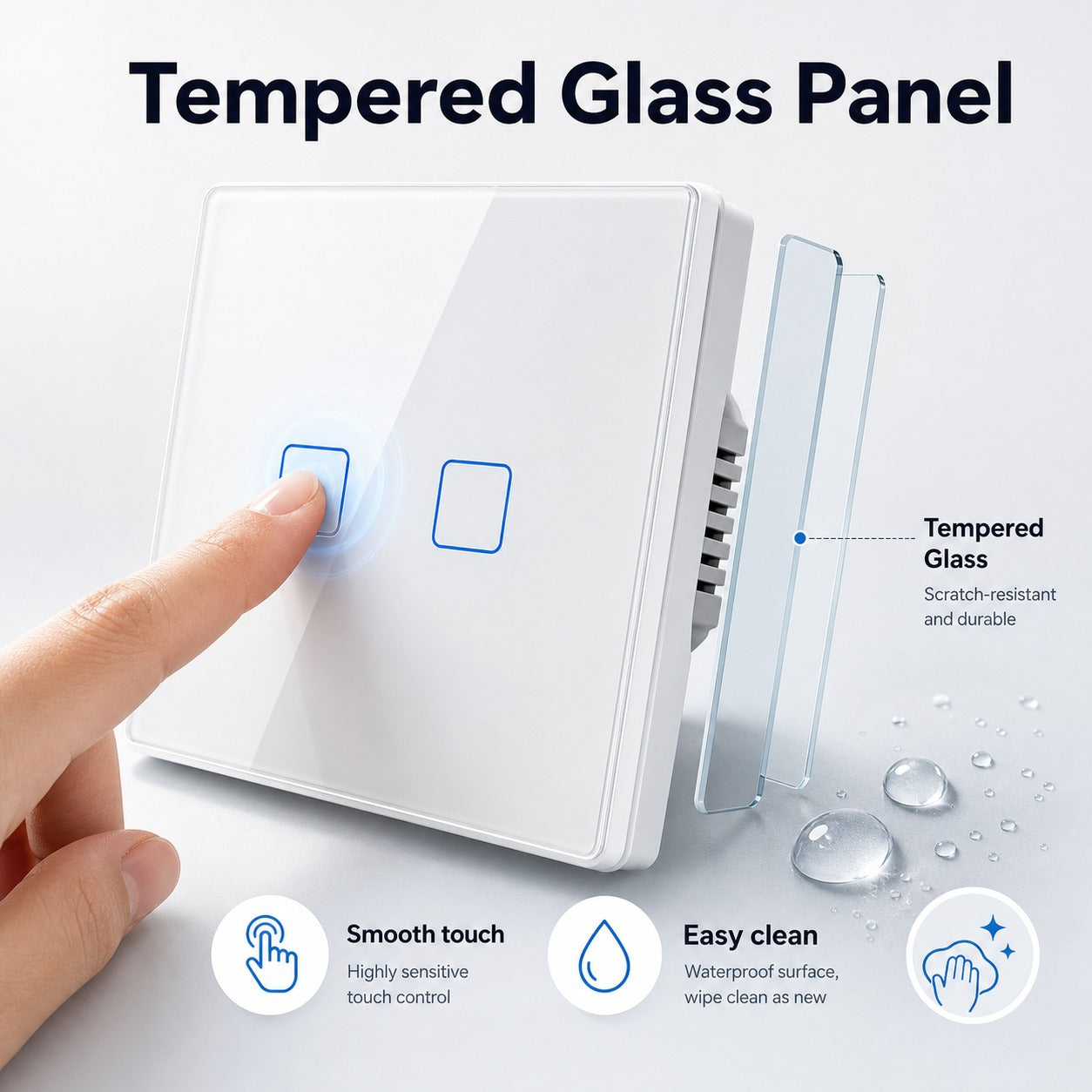 NéoTouch TX Pro panneau en verre trempé