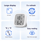 Feature summary for LCD ZigBee temperature and humidity sensor