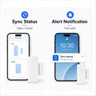 Sync status and alert notification feature cards