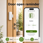 Generic app reminder when a door stays open with Zigbee contact sensor