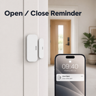 Open close reminder visual for smart door window sensor