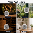 Climate sensor applications for terrarium greenhouse wine cellar and nursery