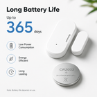 Battery life visual for CR2032 door window sensor