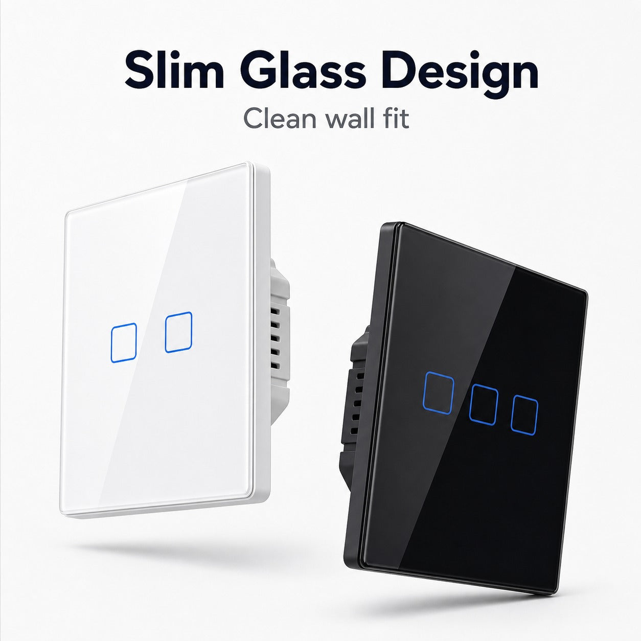 NéoTouch TX Pro design verre fin blanc et noir