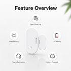 Feature overview for ZigBee door window sensor with light sensing