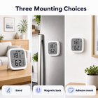 Three mounting choices for climate sensor stand magnetic back and adhesive mount