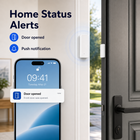 Home status alert notification for contact sensor