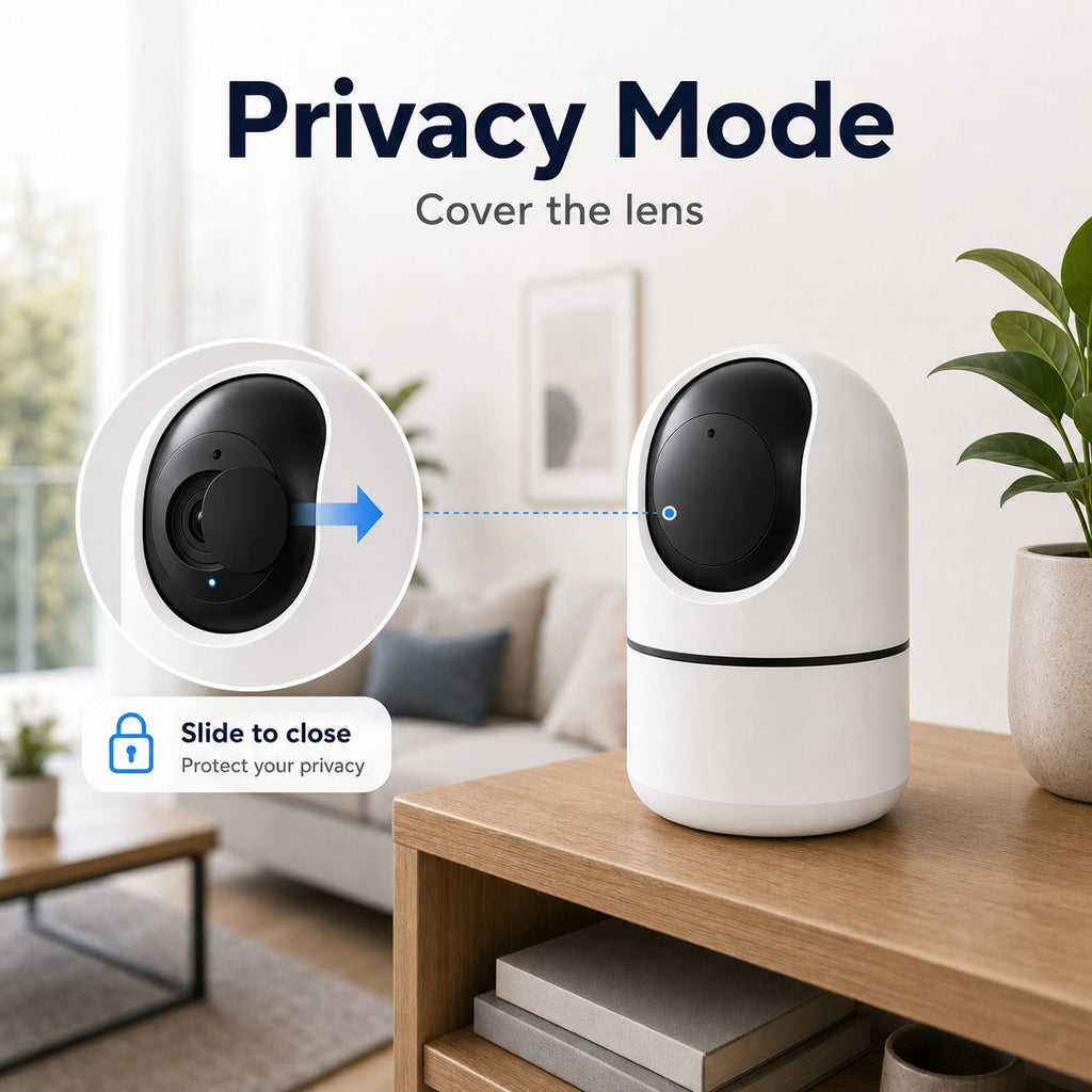 NéoCam Pan-Tilt Pro mode confidentialité avec cache objectif