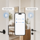 Door open and door closed reminders shown on smartphone app