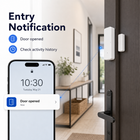Entry notification and activity history for Wi-Fi contact sensor