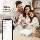 Family sharing alerts for smart door and window sensor
