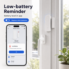 Battery-level display and low battery reminder in app