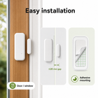 Adhesive installation and gap guide for Zigbee door sensor