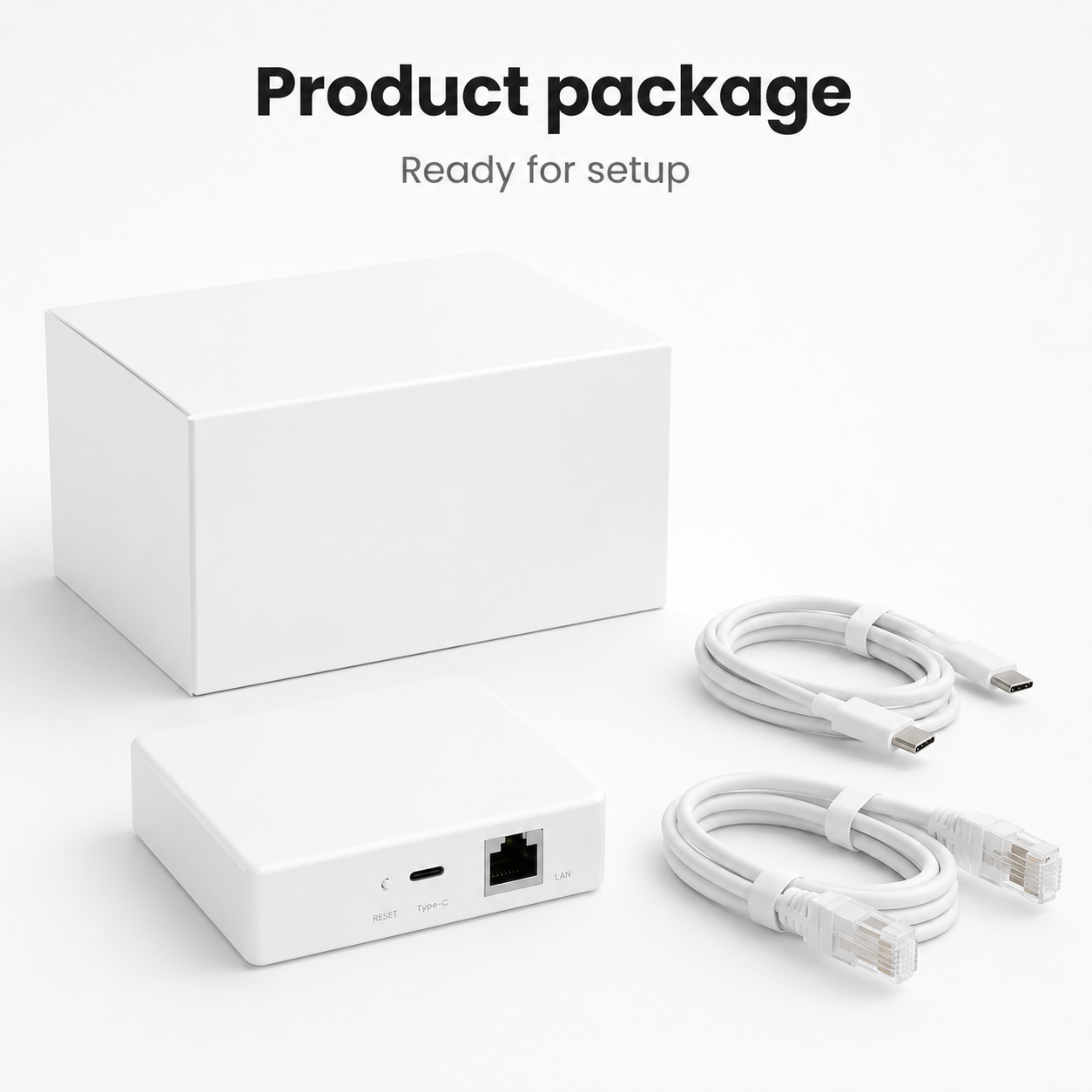 Emballage propre de la passerelle filaire Matter ZigBee.