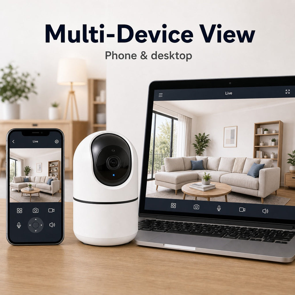 NéoCam Pan-Tilt Pro affichage multi appareil