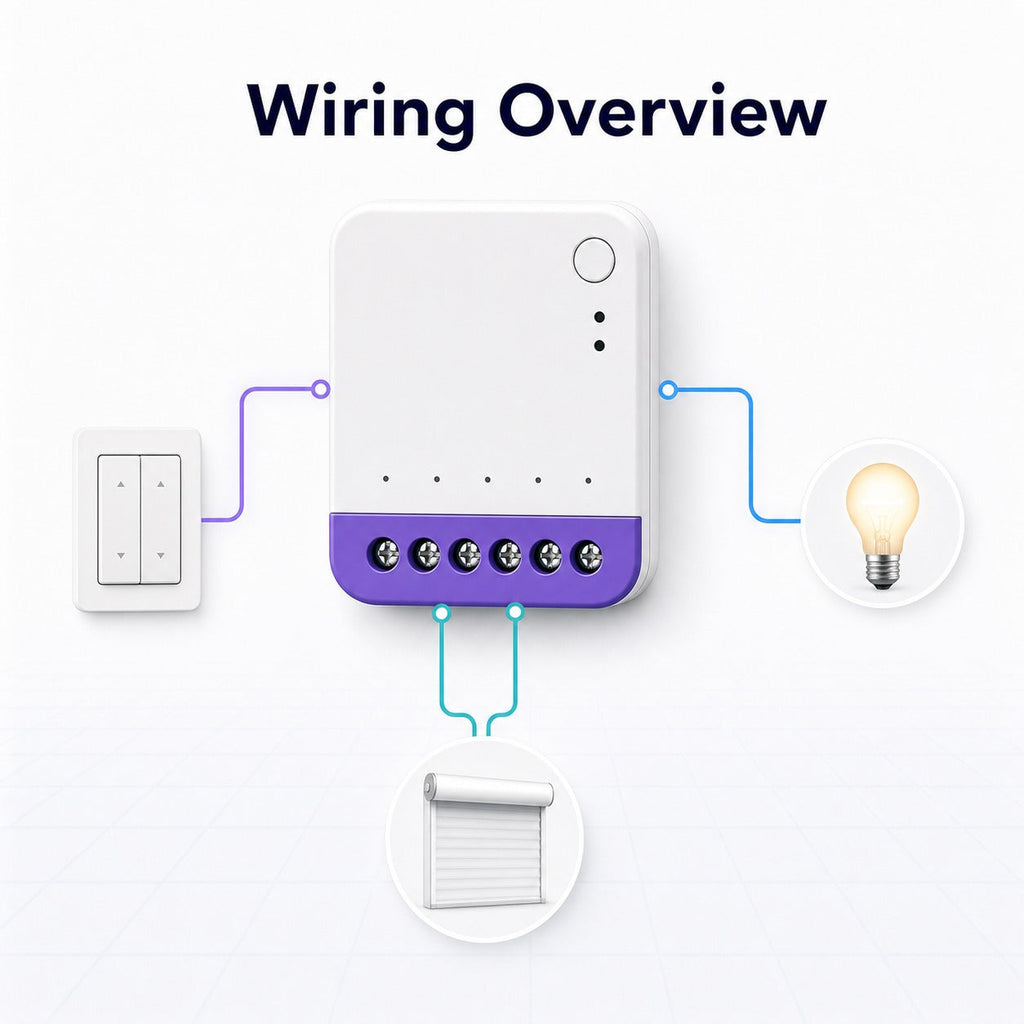 Aperçu de câblage simplifié du NéoRelay Dual Lite Pro