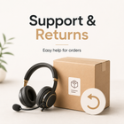 Clean support and returns information visual for smartwatch order