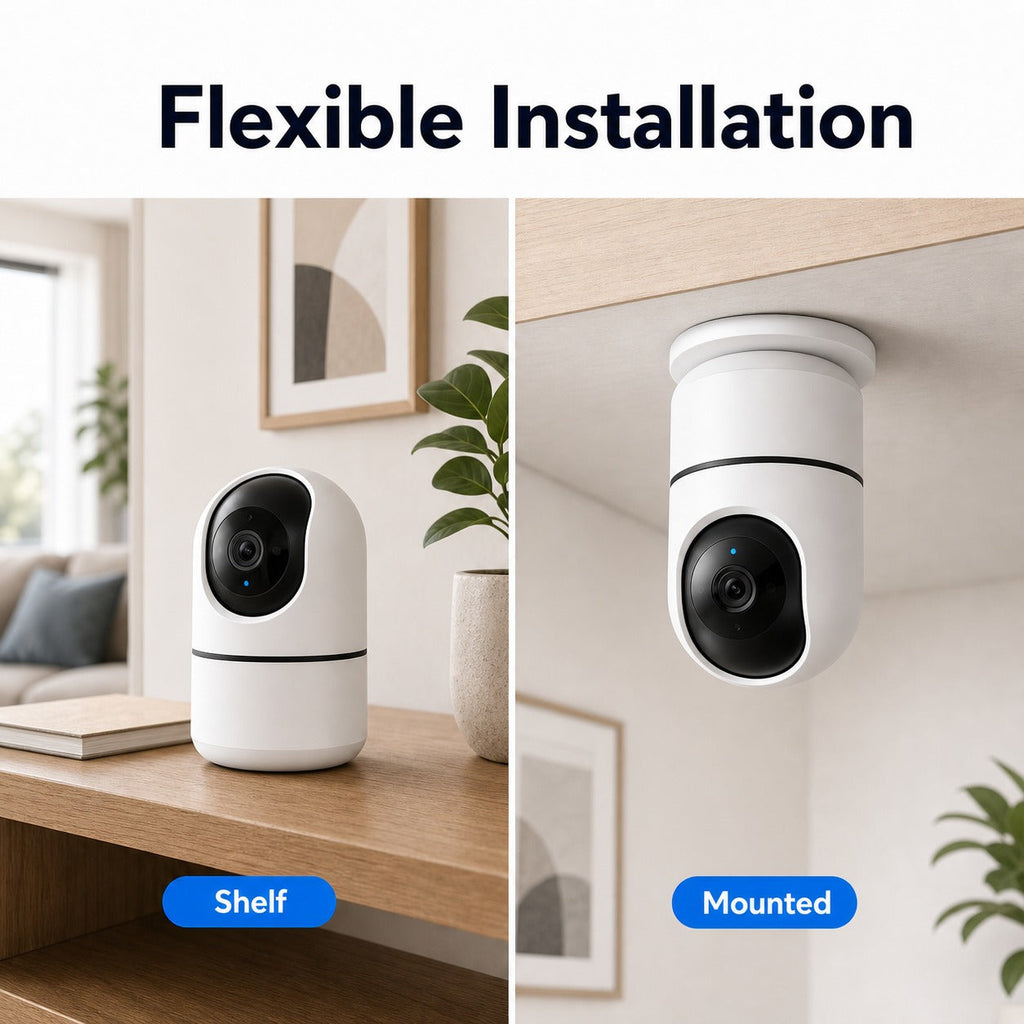 NéoCam Pan-Tilt Pro installation flexible