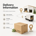 Clean delivery information visual for sport smartwatch order