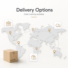 Generic delivery route map visual for smartwatch order