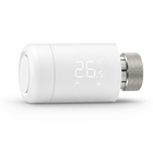 Side view studio packshot of a ZigBee smart thermostatic radiator valve