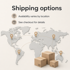 Shipping options information card with location based delivery details