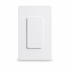 Studio packshot of one-gang white smart wall switch variant