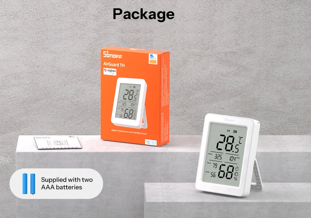 NéoClimate Display Pro — Capteur température/humidité ZigBee LCD — vue produit 20