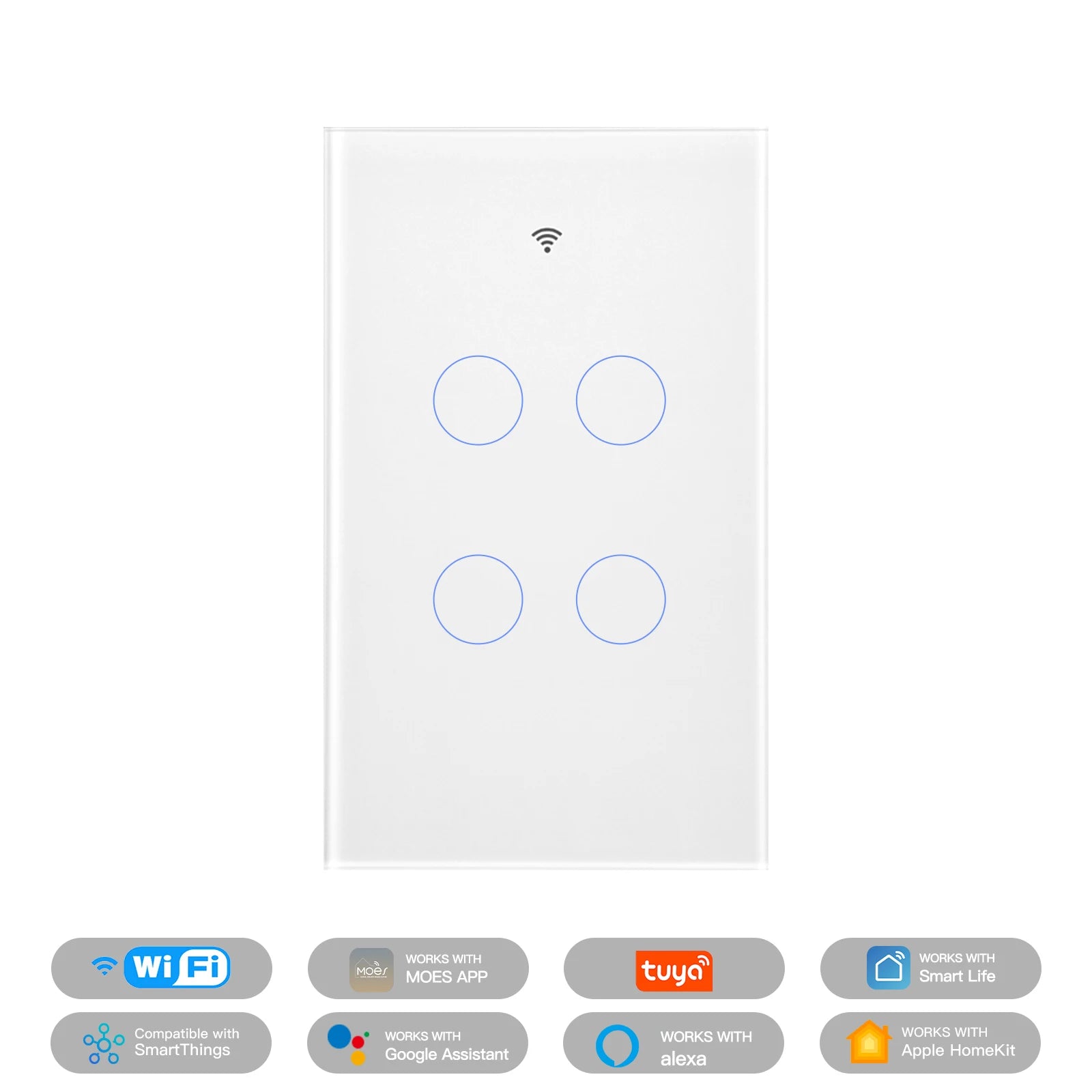 NéoMatter Glass Comfort — Interrupteur Tactile Universel Matter (US)