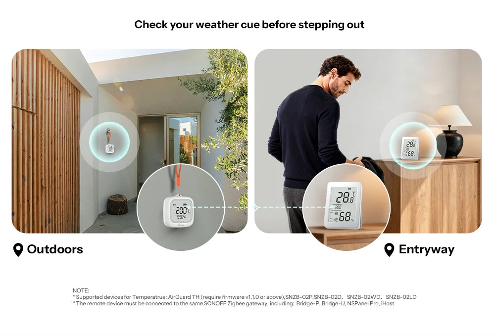 NéoClimate Display Pro — Capteur température/humidité ZigBee LCD — vue produit 9