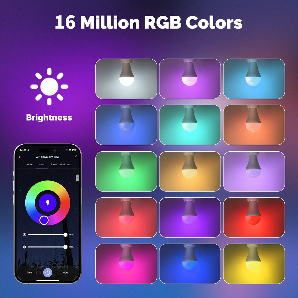 NéoLight E27 Matter Comfort — Ampoule LED Wi-Fi Matter RGB+CCT 14W — vue produit 2