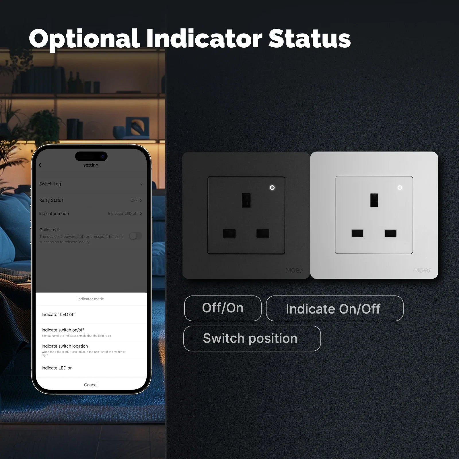 NéoPlug Ring Comfort — Prise murale ZigBee UK avec suivi énergie — vue produit 15