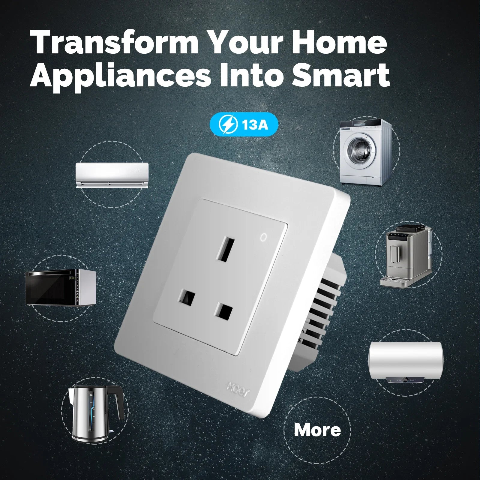 NéoPlug Ring Comfort — Prise murale ZigBee UK avec suivi énergie — vue produit 12