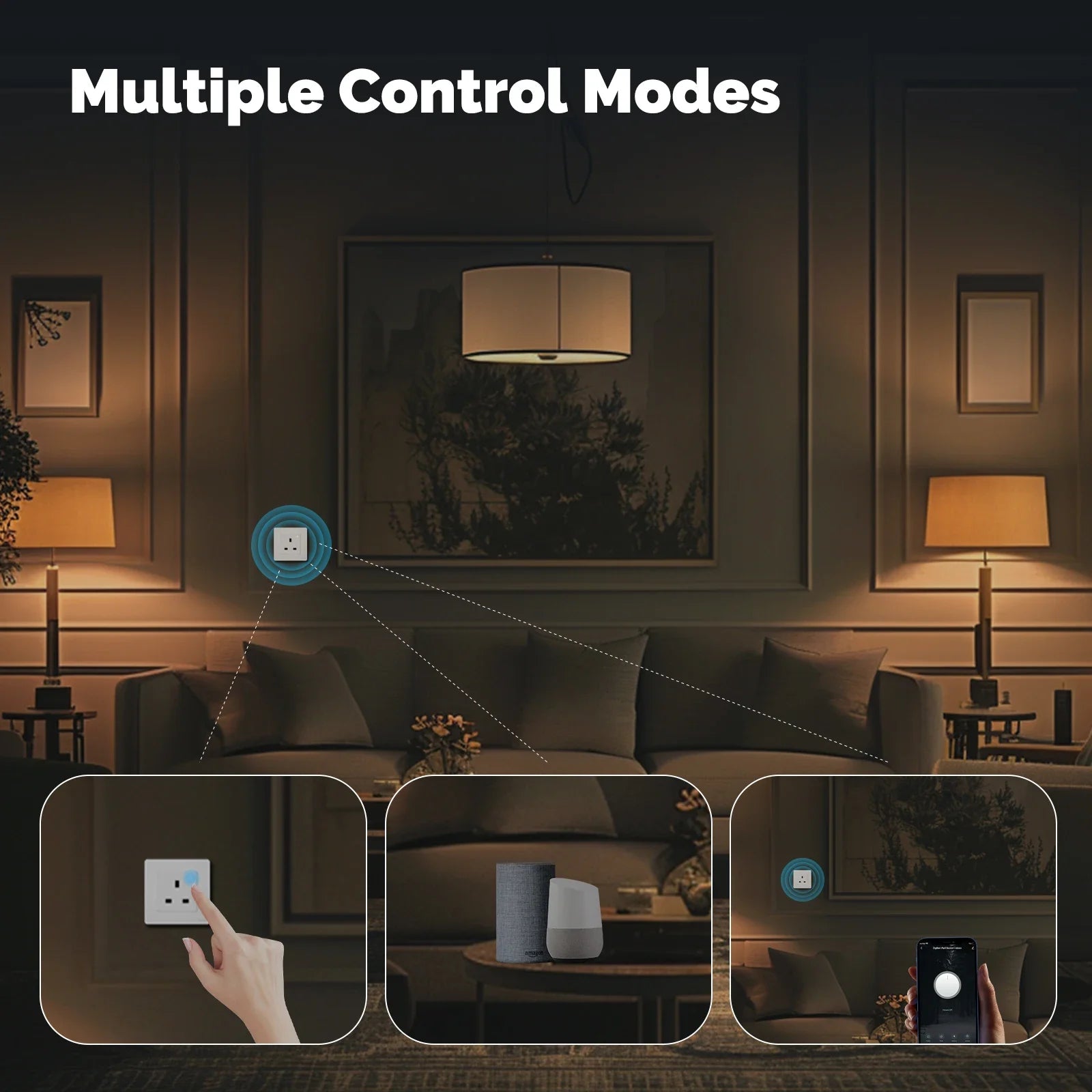NéoPlug Ring Comfort — Prise murale ZigBee UK avec suivi énergie — vue produit 16