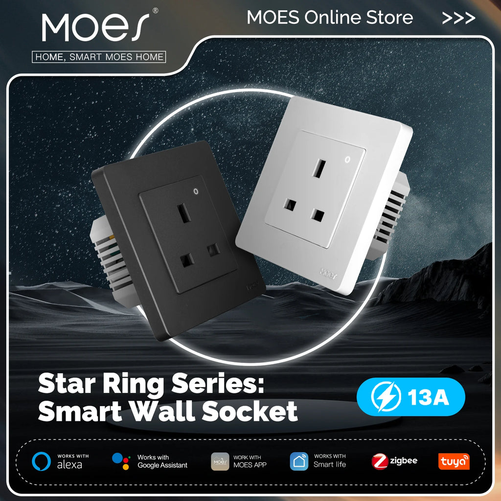 NéoPlug Ring Comfort — Prise murale ZigBee UK avec suivi énergie — image principale