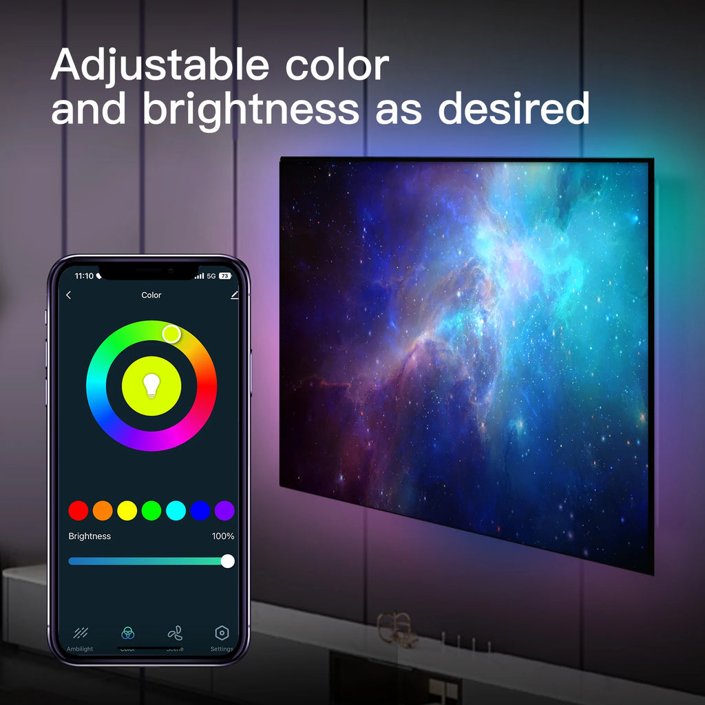 NéoLight Sync Comfort — Kit LED TV Wi-Fi HDMI 55-65 pouces — image principale