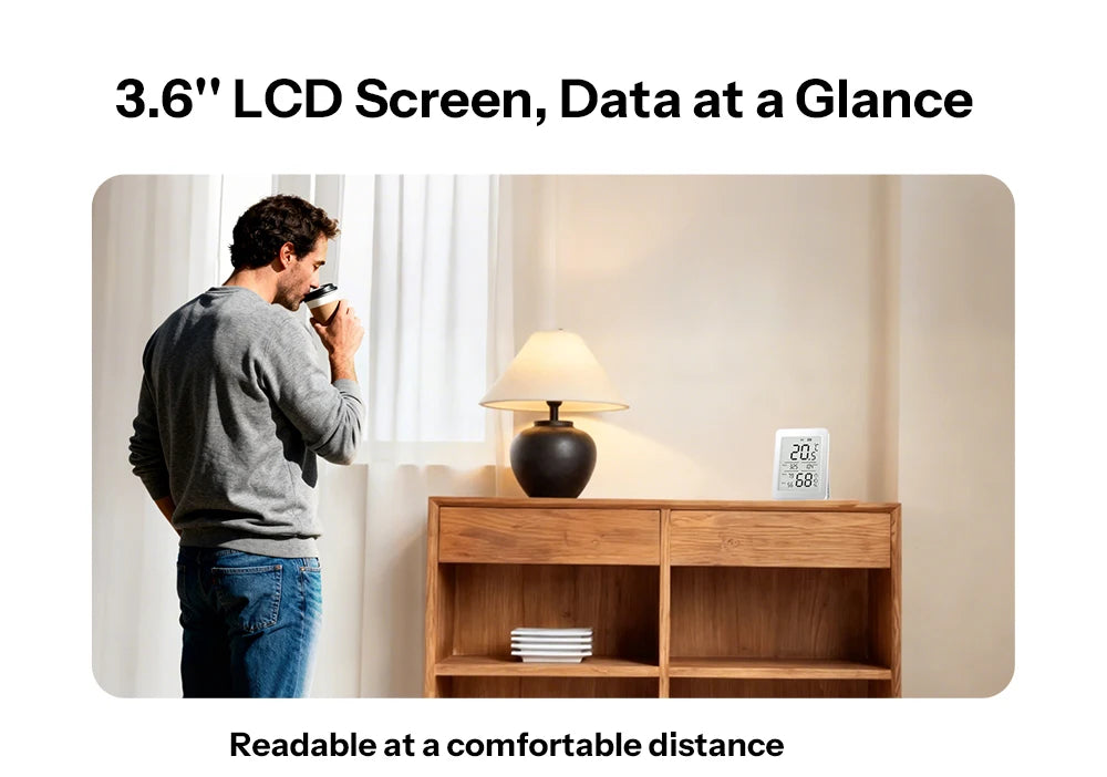 NéoClimate Display Pro — Capteur température/humidité ZigBee LCD — vue produit 4